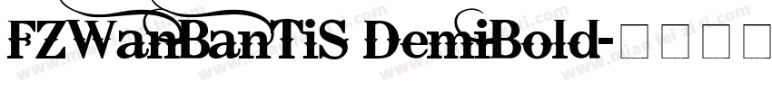 FZWanBanTiS DemiBold字体转换